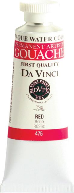PAINT W/C GOUACHE RED 37ML BX