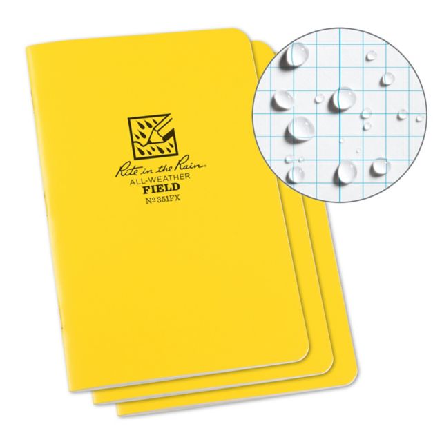NOTEBK ALL-WEATHER FIELD 3PK