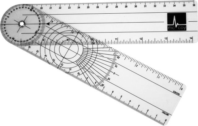 Plastic Goniometer 8'' Long