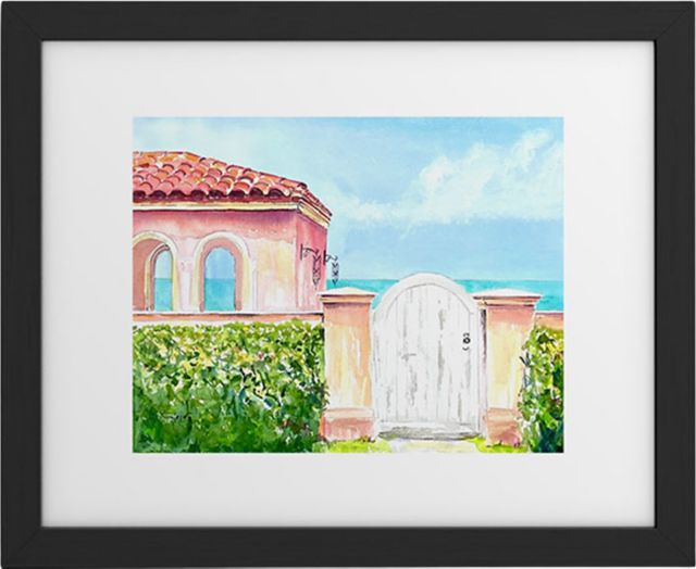 Laura Trevey Mediterranean Revival Framed Art Print by Laura Trevey Framed Art Print Modern Black