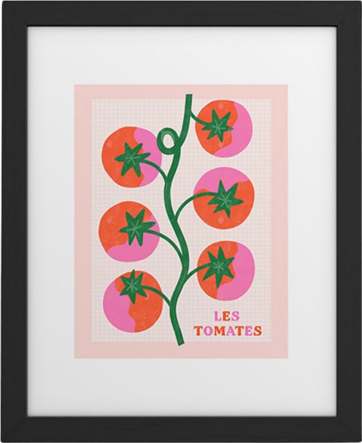 Melissa Donne Les Tomates Framed Art Print by Melissa Donne Framed Art Print Modern Black