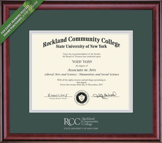 Rockland Community College Classic Diploma Frame 8x10 - ONLINE ONLY
