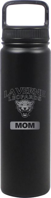 24 oz Matte Black Stainless Steel Water Bottle Mom