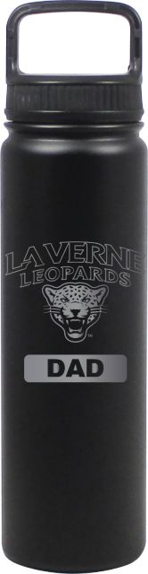 24 oz Matte Black Stainless Steel Water Bottle Dad