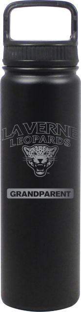 24 oz Matte Black Stainless Steel Water Bottle Grandparent