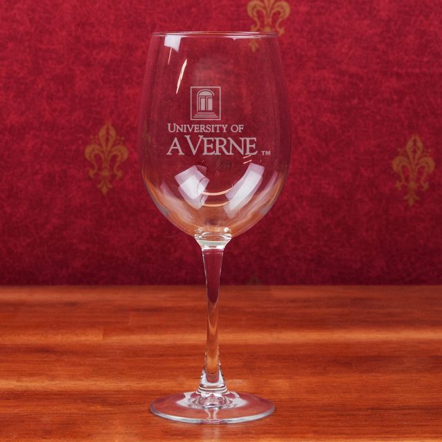 University of La Verne 19 Oz. Wine Glass