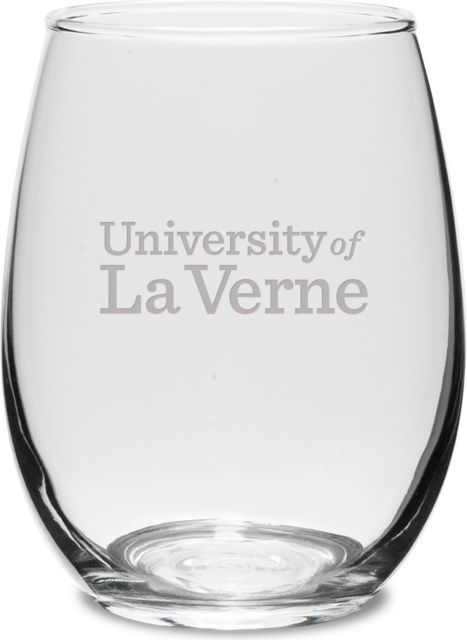 University of La Verne 15 oz. Stemless Wine Glass