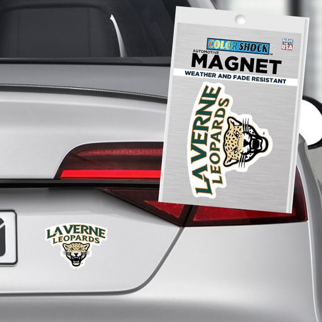 University of La Verne 4x4 Small Leopards Magnet