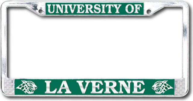 University of La Verne Polished Chrome License Plate Frame