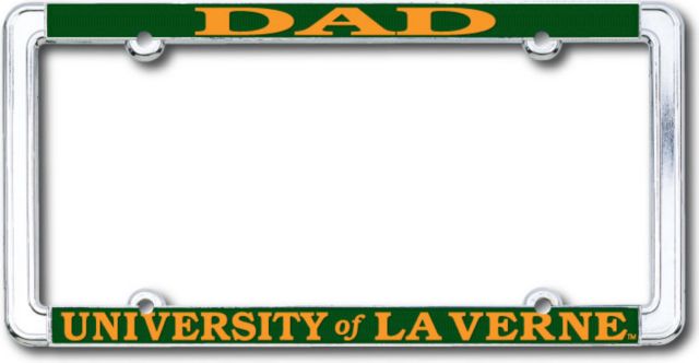 University of La Verne Dad License Plate Frame
