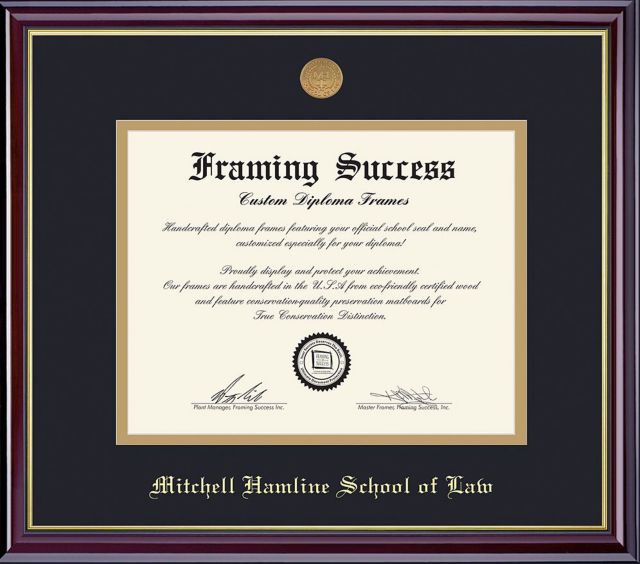 Mitchell Hamline School of Law 11'' x 14'' Windsor Diploma Frame