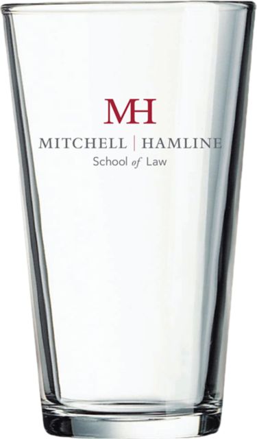 Mitchell Hamline School of Law 16 oz. Drinking Glass