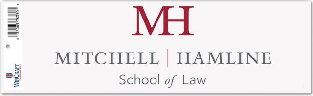 Mitchell Hamline School of Law 3 x 10 Perfect Cut Decal