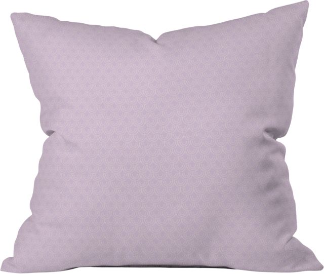 Dotted Scallop Wisteria by Lathe & Quill Indoor Throw Pillow 18" x 18"