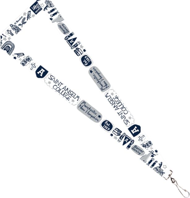 Saint Anselm College Julia Gash 3-4'' Satin Lanyard