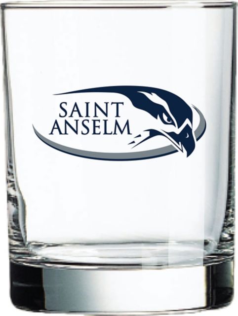 Saint Anselm College Hawks Double Old Fashioned 14 oz. Glass