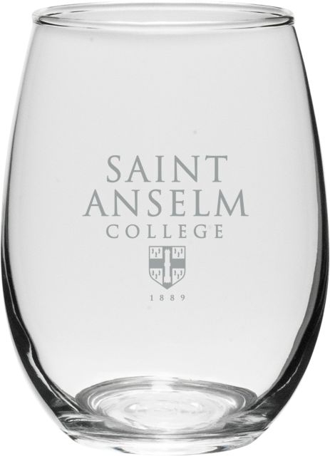 Saint Anselm College 21 oz. Wine Glass