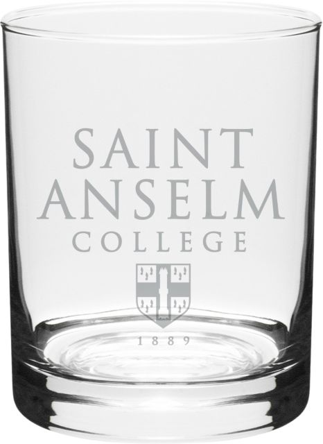 Saint Anselm College 14 oz. Double Old Fashioned Glass
