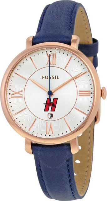 Fossil Jacqueline Navy Leather Watch - ONLINE ONLY