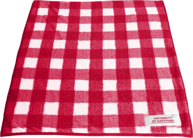 University of Hartford 50'' x 60'' Buffalo Check Frosty Fleece