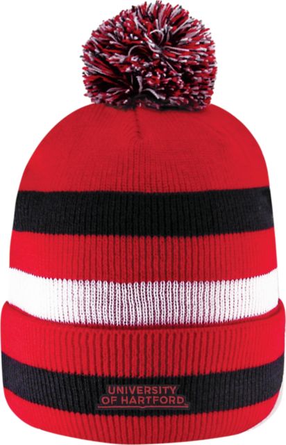 University of Hartford Knit Cuff Pom Hat