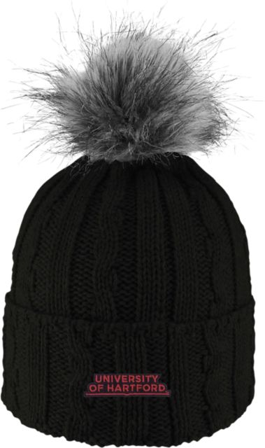 University of Hartford Women's Fur Pom Beanie