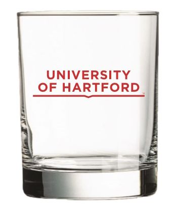 University of Hartford Double old Fashioned 14 oz. Glass