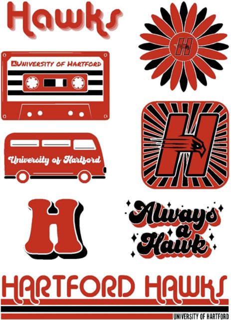 University of Hartford 7.5'' x 7.5'' Sticker Sheet