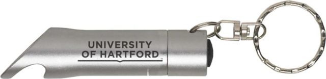 University of Hartford Keychain with Bottle Opener Flashlite