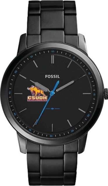 Fossil The Minimalist Slim Three-Hand Black Stainless Steel Watch - ONLINE ONLY