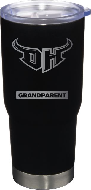 22 oz Matte Black Stainless Steel Tumbler Grandparent