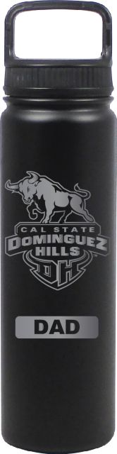 24 oz Matte Black Stainless Steel Water Bottle Dad