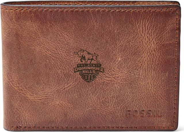 Fossil Leather Derrick Front Pocket Bifold - Brown - ONLINE ONLY