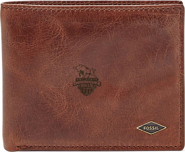 Fossil Leather Ryan RFID Flip ID Bifold - Dark Brown - ONLINE ONLY