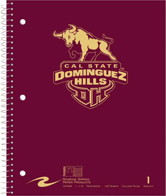 California State University at Dominguez Hills Notebook 100-Sheet