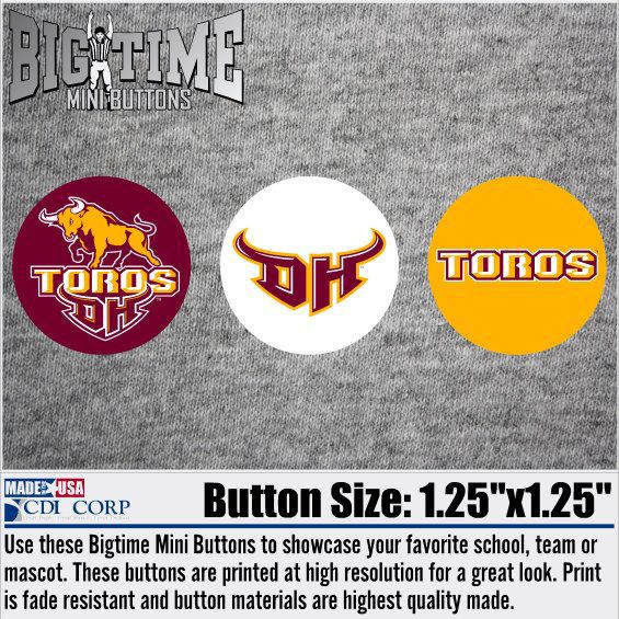 California State University at Dominguez Hills Let's Go Toros 3-Pack Mini Button