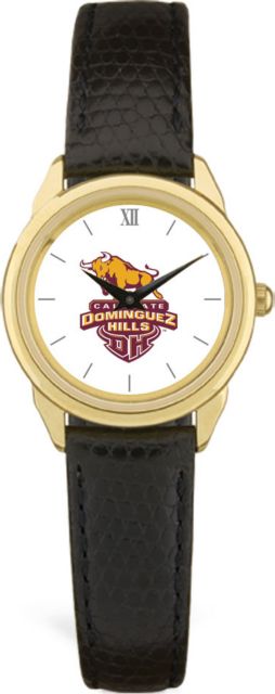 CSI Women's Black Leather Watch(Gift Boxed) With Colored Medallion - ONLINE ONLY