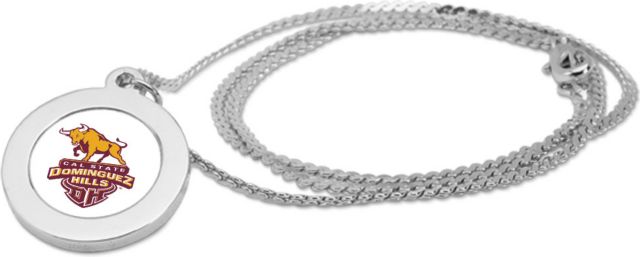 CSI Silver Pendant Necklace With Colored Medallian - ONLINE ONLY