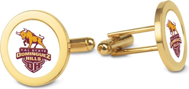 CSI Gold Cufflinks (Gift Boxed) With Colored Medallion - ONLINE ONLY