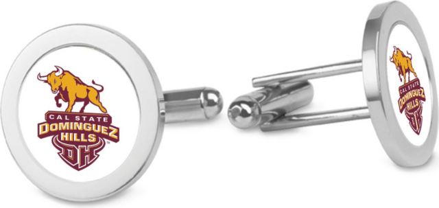 CSI Silver Cufflinks (Gift Boxed) With Colored Medallion - ONLINE ONLY