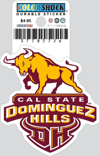 California State University at Dominguez Hills Toros Durable Sticker