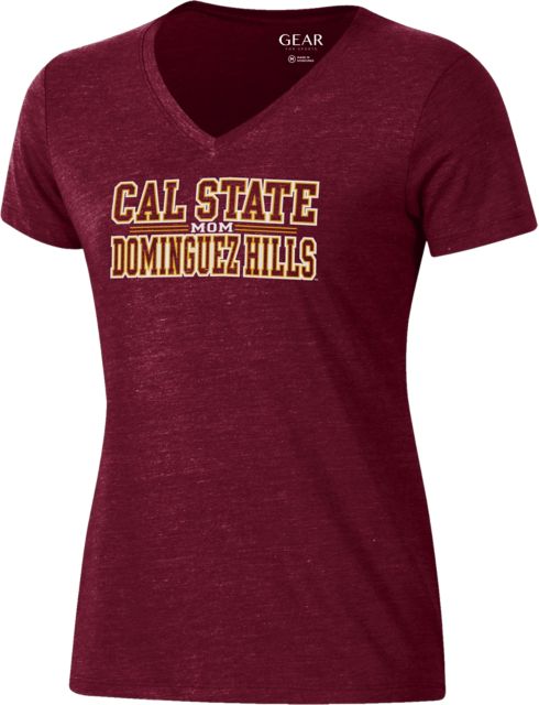 California State University at Dominguez Hills Women's Mom V-Neck Short Sleeve T-Shirt