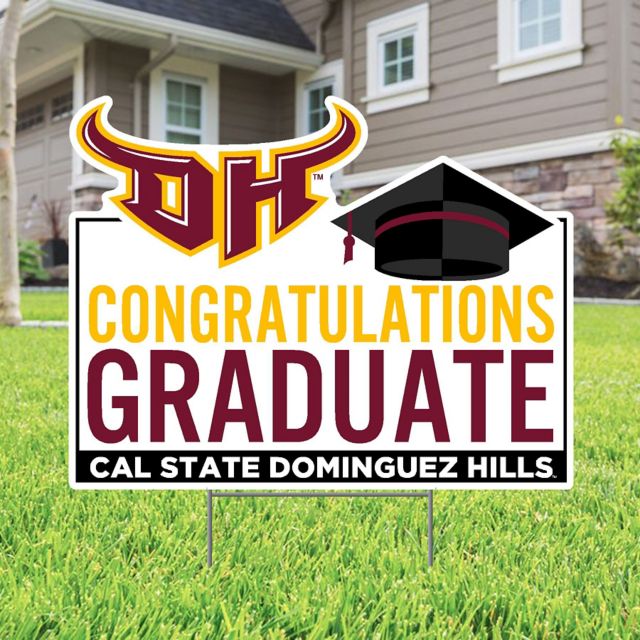 California State University at Dominguez Hills Grad 22 x 19 Lawn Sign
