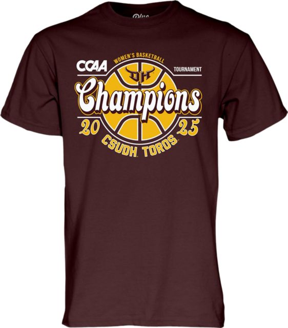 California State University at Dominguez Hills Women's Basketball 2025 CCAA Conference Champions Short Sleeve T-Shirt