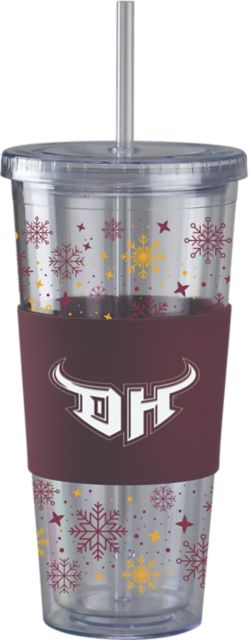 California State University at Dominguez Hills Straw Snowflake Tumbler