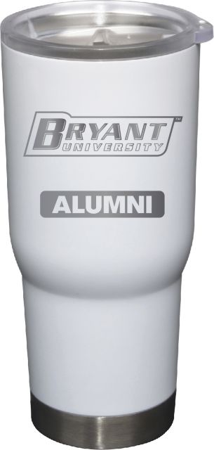 22 oz White Stainless Steel Tumbler Alumni