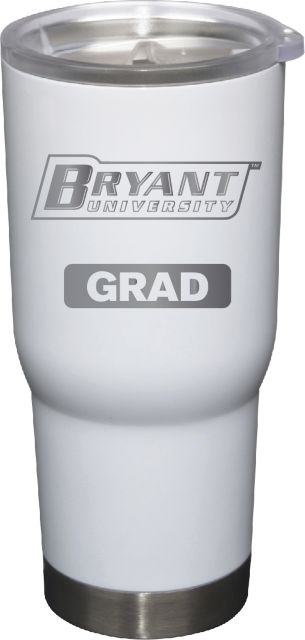 22 oz White Stainless Steel Tumbler Grad