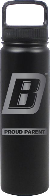 24 oz Matte Black Stainless Steel Water Bottle Proud Parent