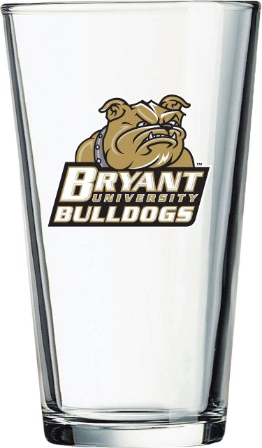Bryant University Bulldogs 16 oz. Glass