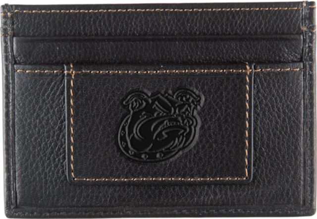 Bryant University Leather Card Holder